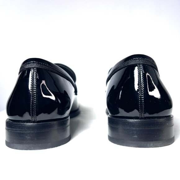 SALVATORE FERRAGAMO Patent Leather Tuxedo formal Shoes‎  Men\